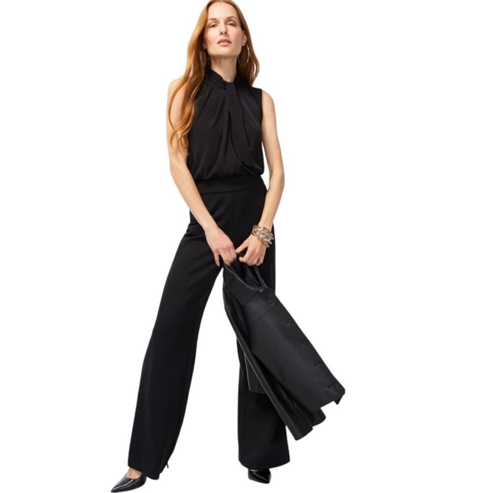 Chico's Black Label Twist Neck Top, Size Large, Black, NWT - Picture 11 of 12